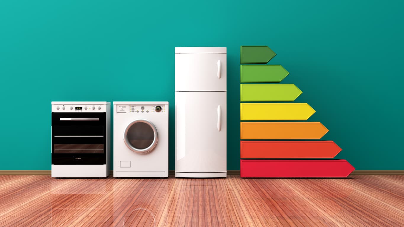 Nova etiqueta energética para classificação de eletrodomésticos. 
